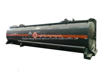 30FT 40FT ácido clorídrico ISO tanque recipiente 26KL -28KL aço tanque LDPE alinhado 16mm