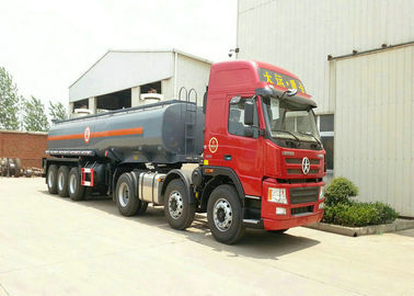 China Caminhão de petroleiro químico da suspensão da mola de 3 eixos para o Hypochlorite de sódio 33CBM NaOCl fornecedor