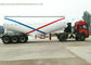 tri reboque do tanque do cimento do volume do eixo 55-70cbm com o motor diesel para o pó seco Meterial fornecedor