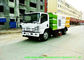 Lavagem da rua de ISUZU EFL 700 e caminhão da vassoura com água da alta pressão das escovas fornecedor